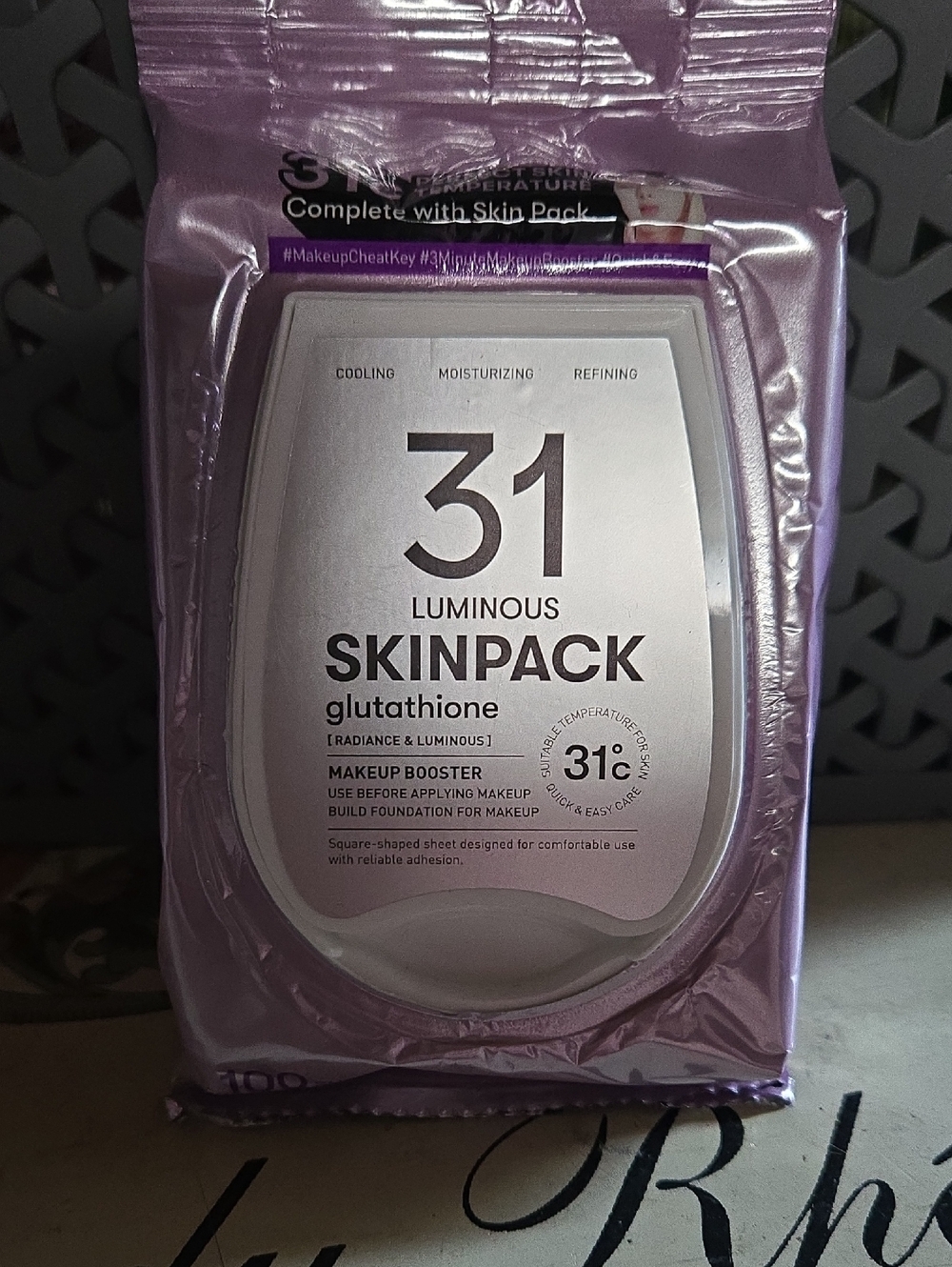 31 Luminous Skinpack Glutathione Makeup Booster - 100 Sheets